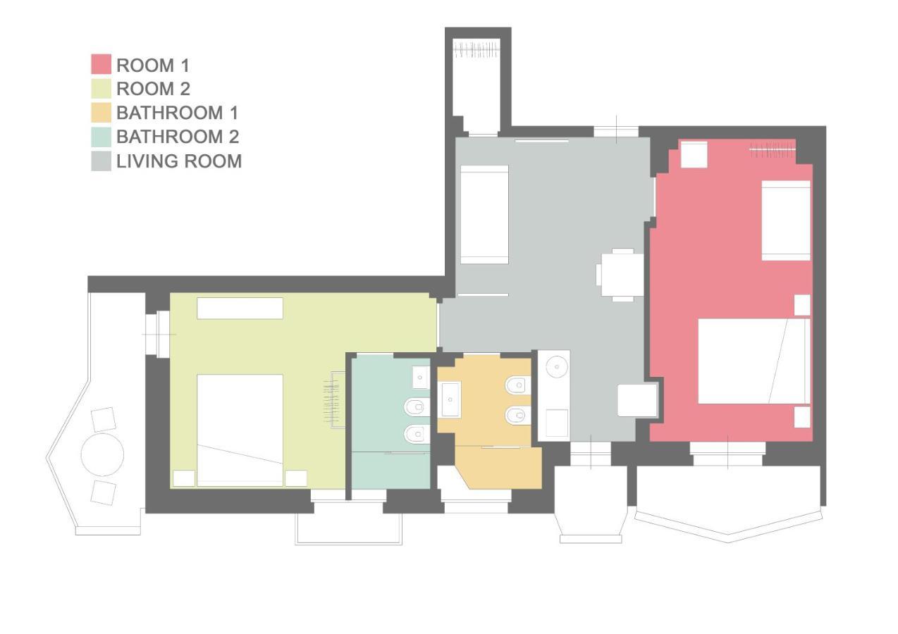 Vintage Cipro Apartment Roma Ngoại thất bức ảnh